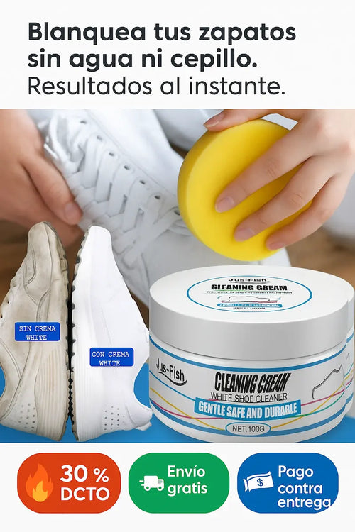 Crema ShoeWhite Instantáneo - Tus zapatos blancos como nuevos… en solo segundos ✨ Combo x3