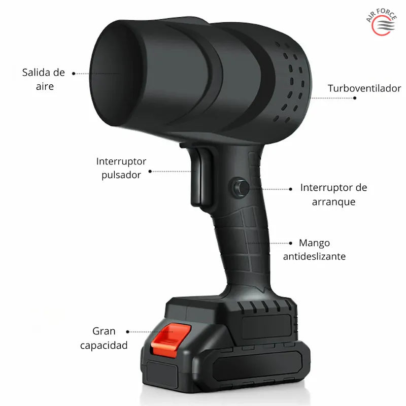 Soplador Inalámbrico Air Force (2 baterias)